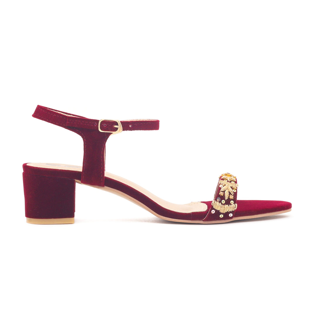 Maroon Fancy Sandal FN5508