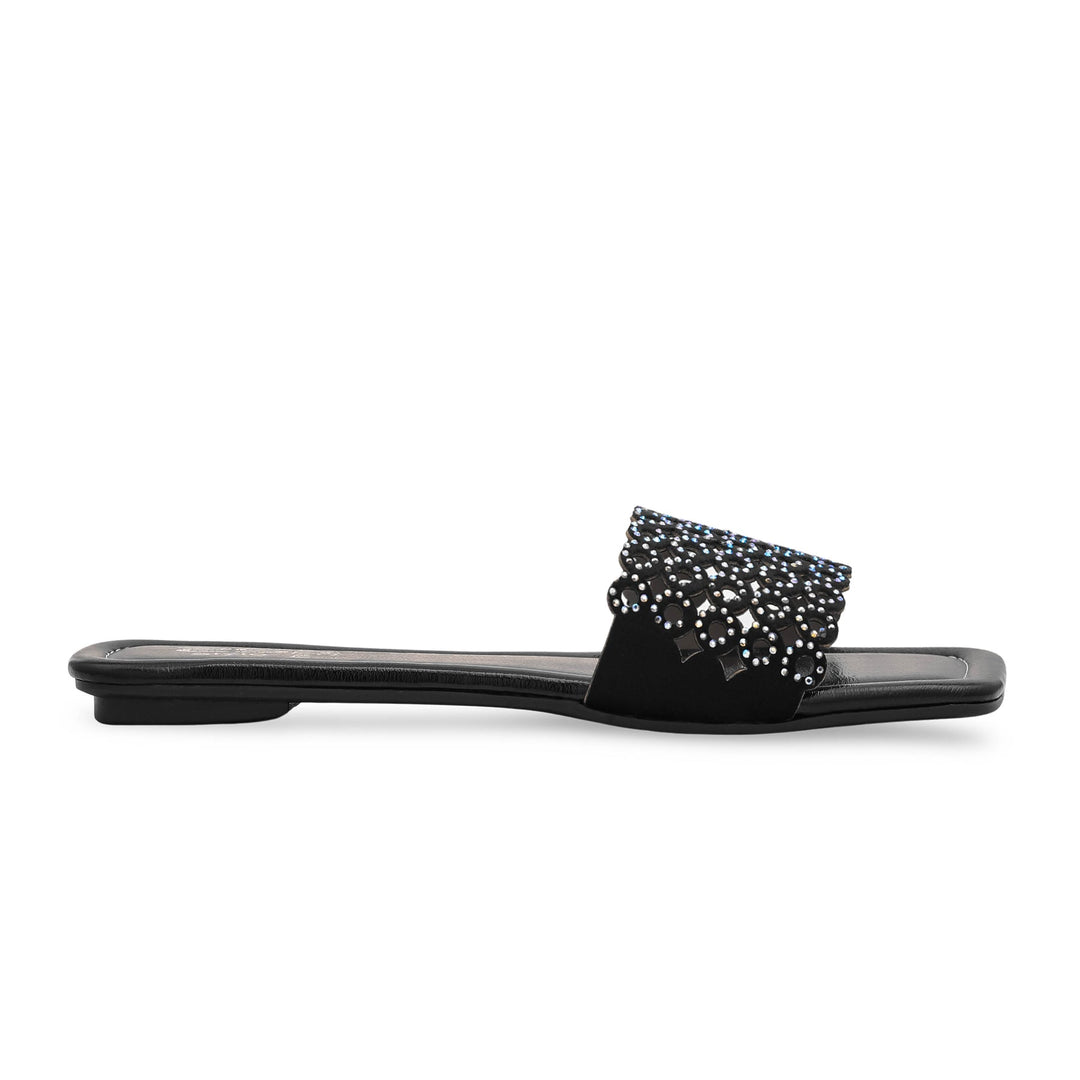 Black Fancy Chappal FN7741