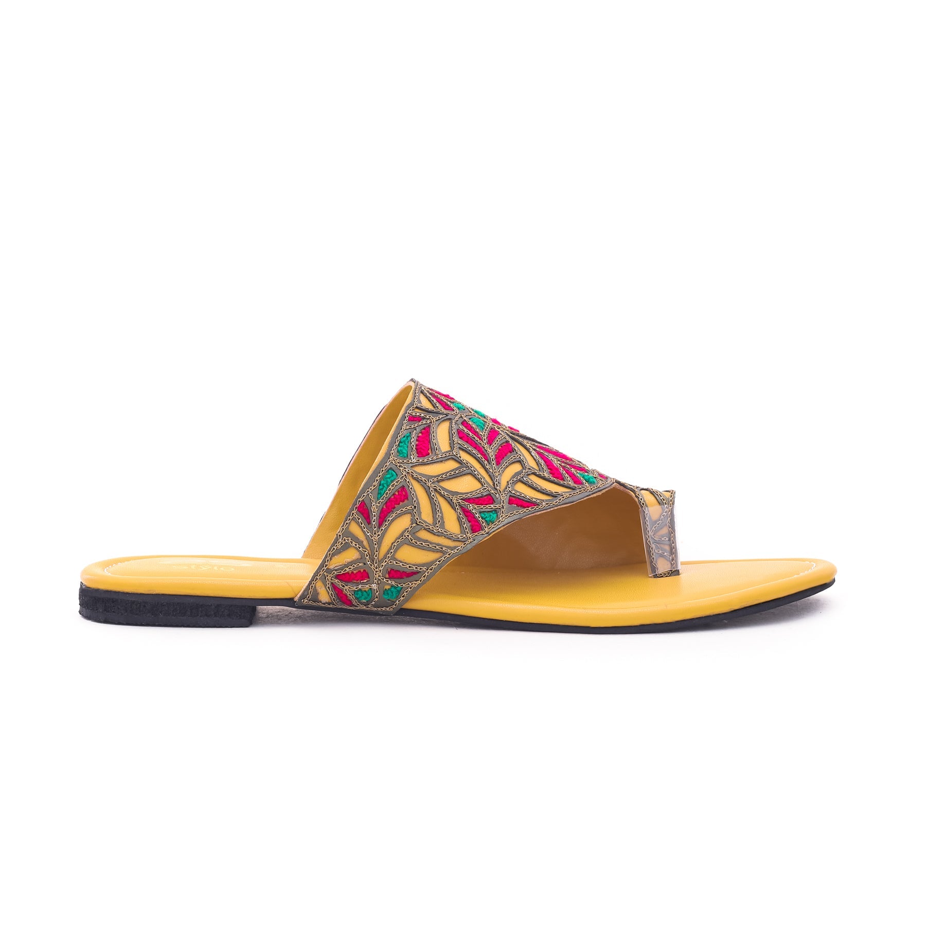 Yellow Color Formal Chappals FR0402