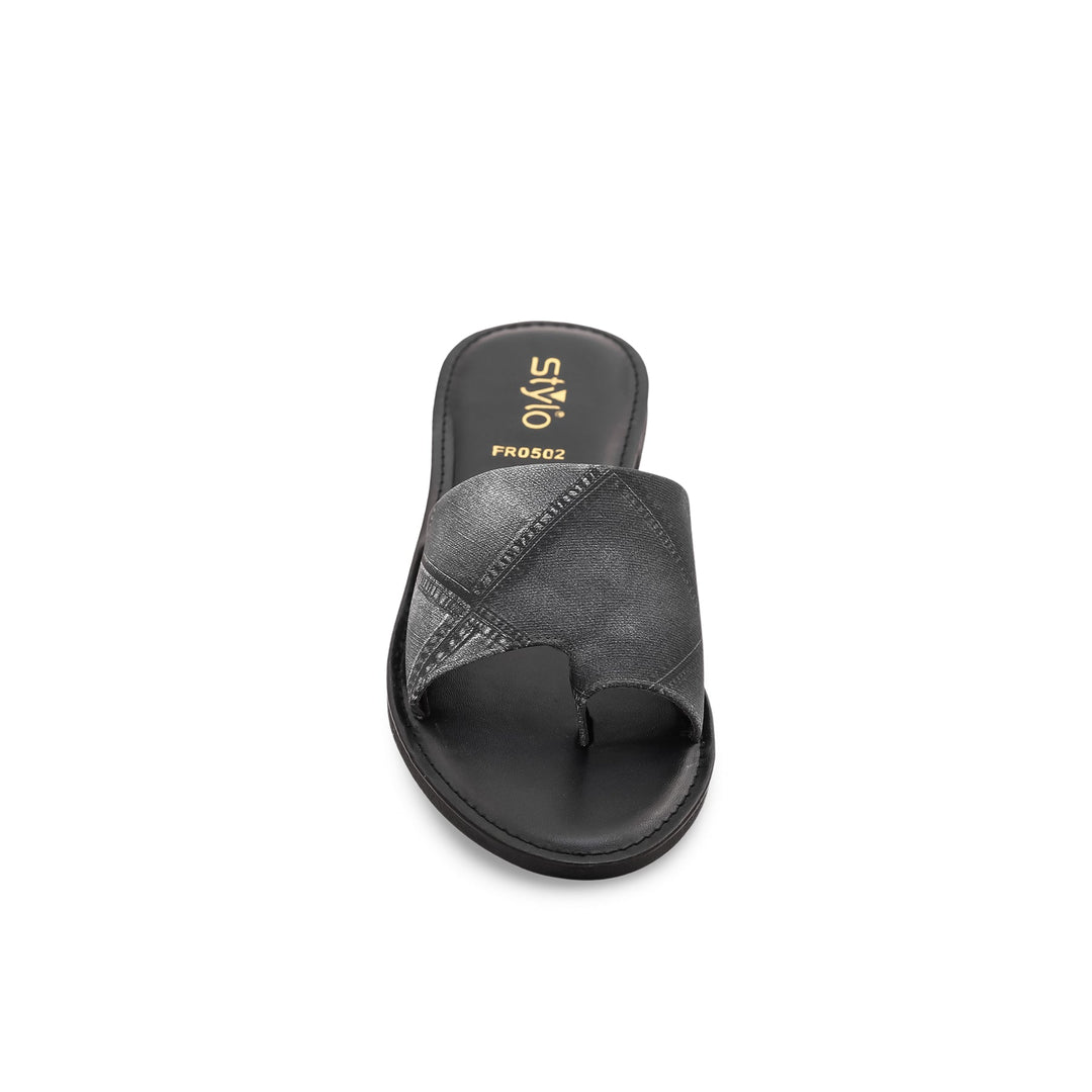 Black Formal Chappal FR0502