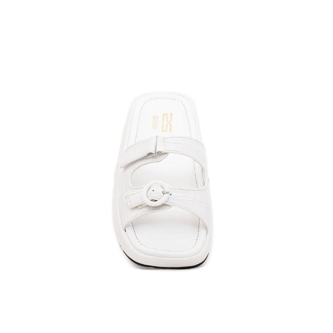 White Formal Slipper FR7872