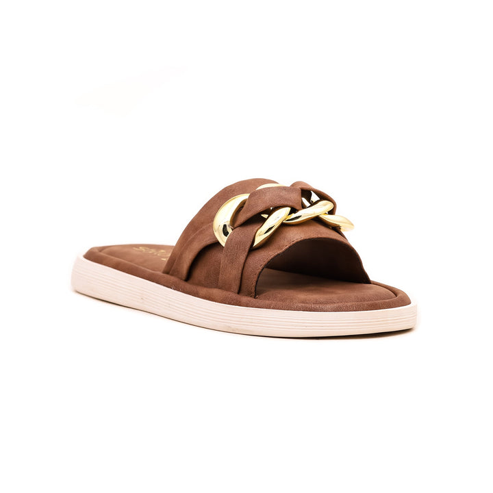 Brown Formal Slipper FR8108