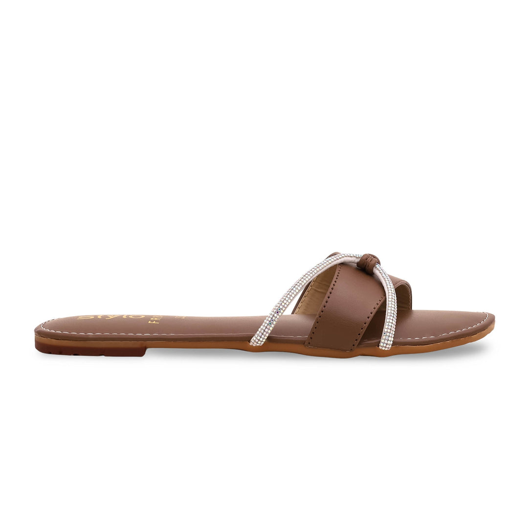 Brown Formal Slipper FR8144