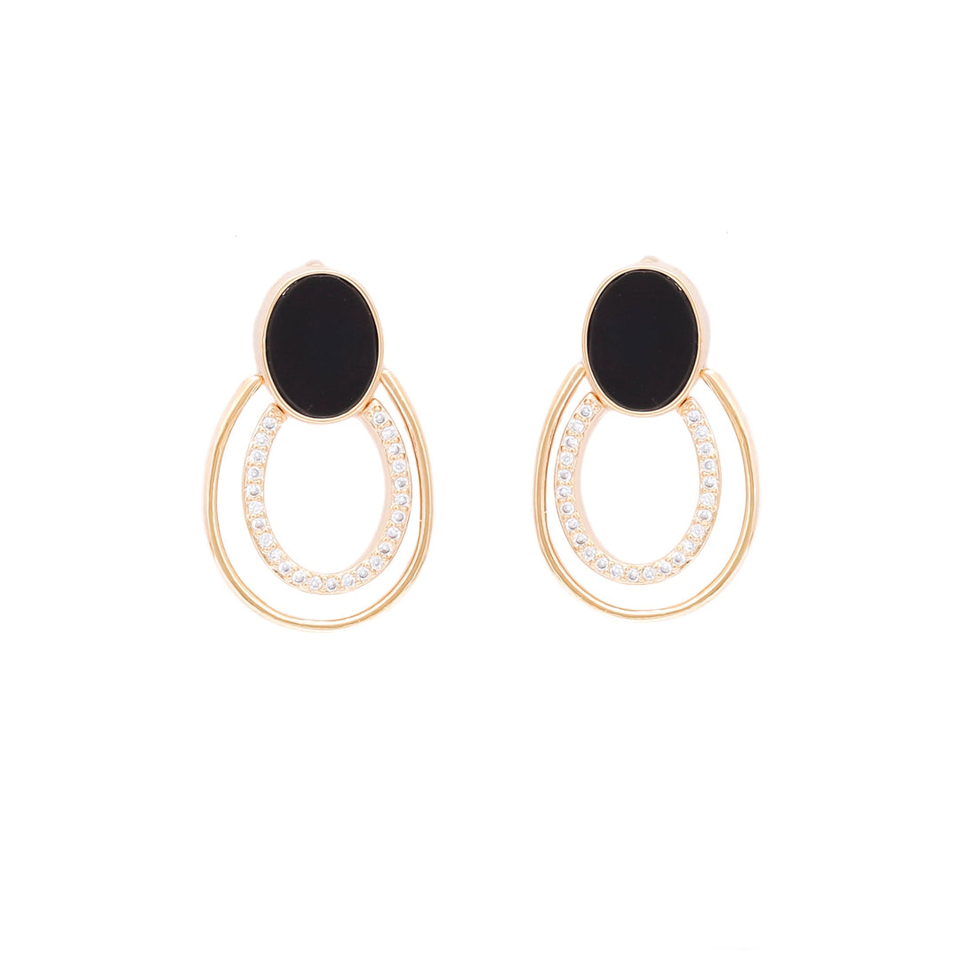 Golden Color Earrings J0481415.