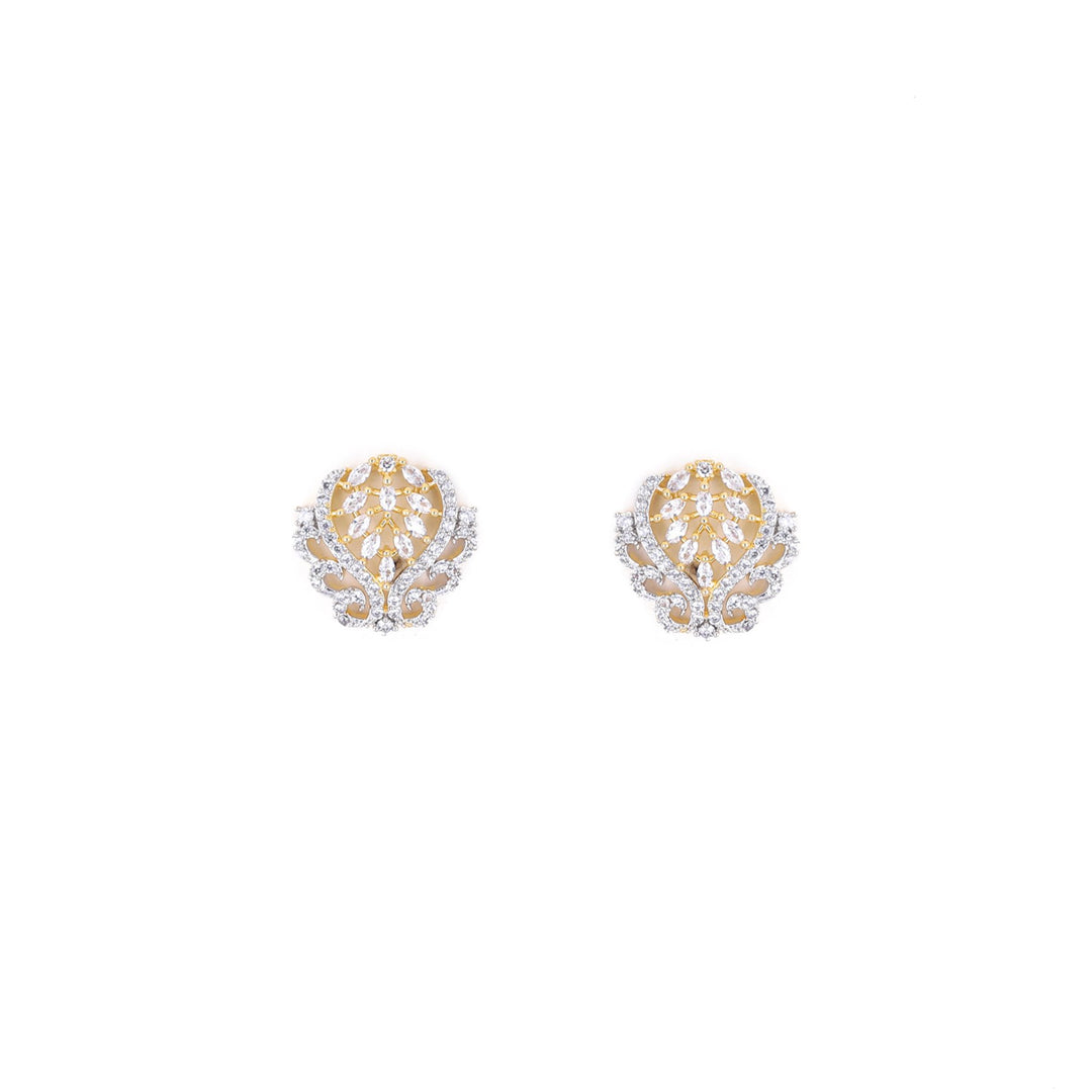 Two Tone Color Earrings K2709174.