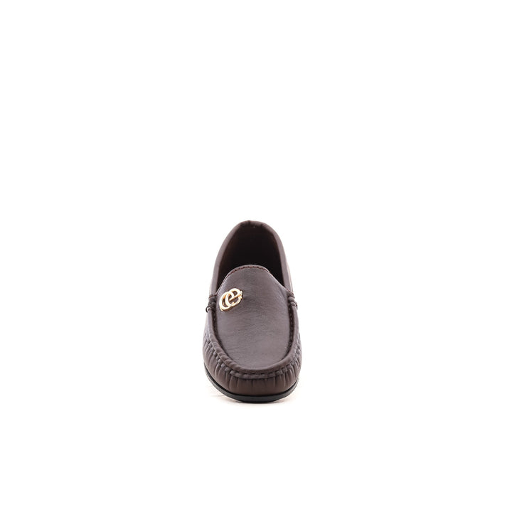 Boys Brown Formal Moccasin KD0293