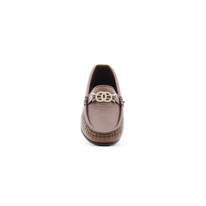 Boys Brown Formal Moccasin KD0294