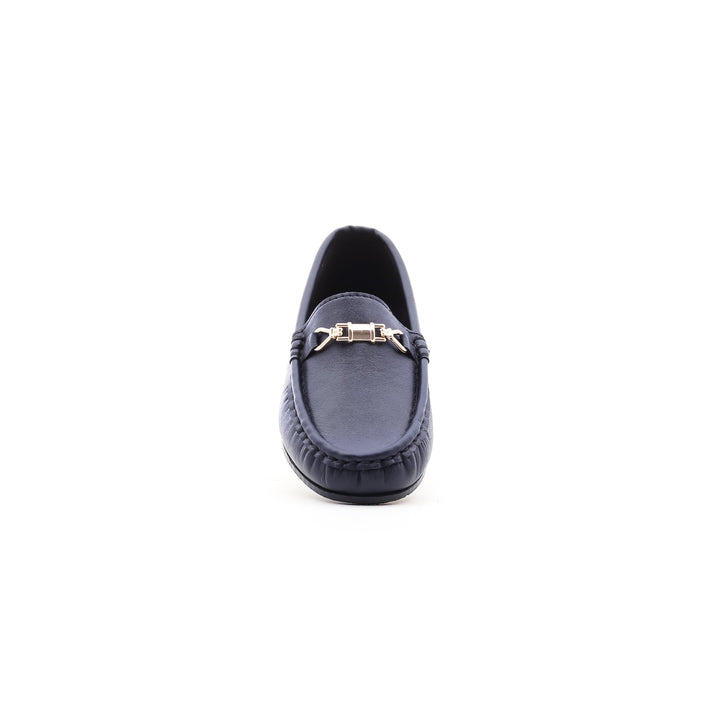 Boys Navy Formal Moccasin KD0297