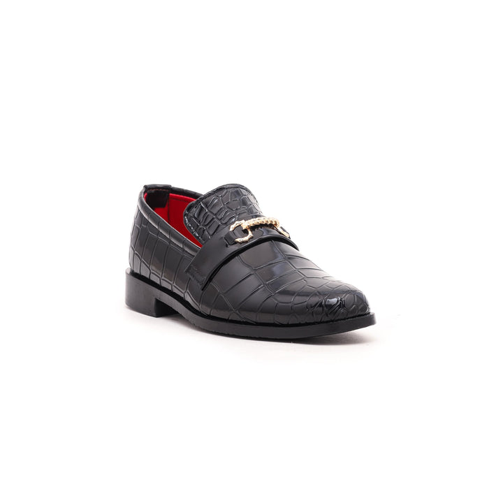 Boys Black Formal Shoes KD0459