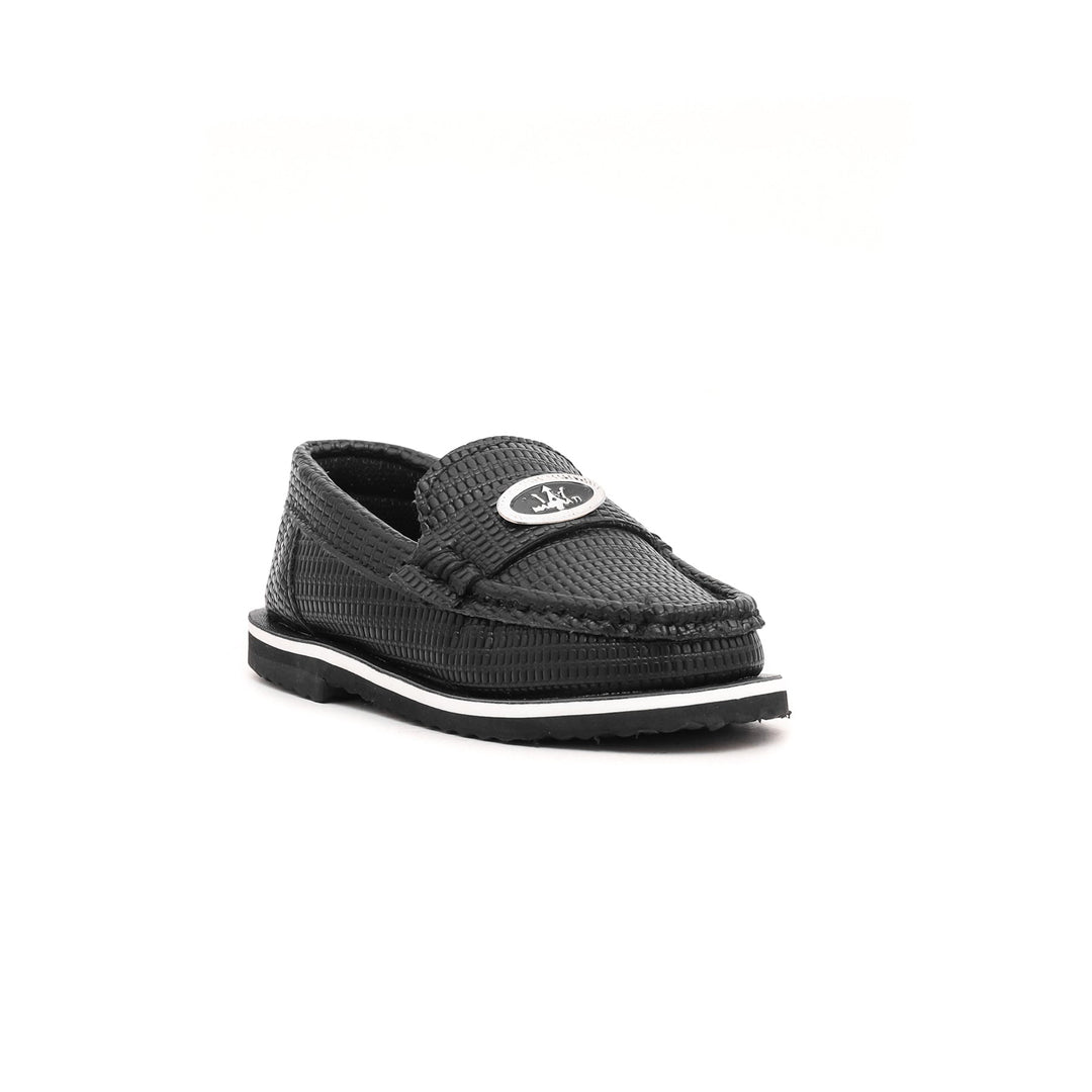 Boys Black Casual Moccasin KD0529