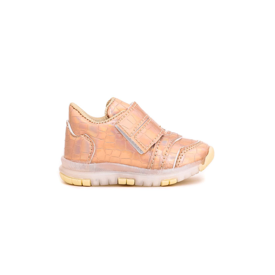 Babies Golden Casual Booties KD1438