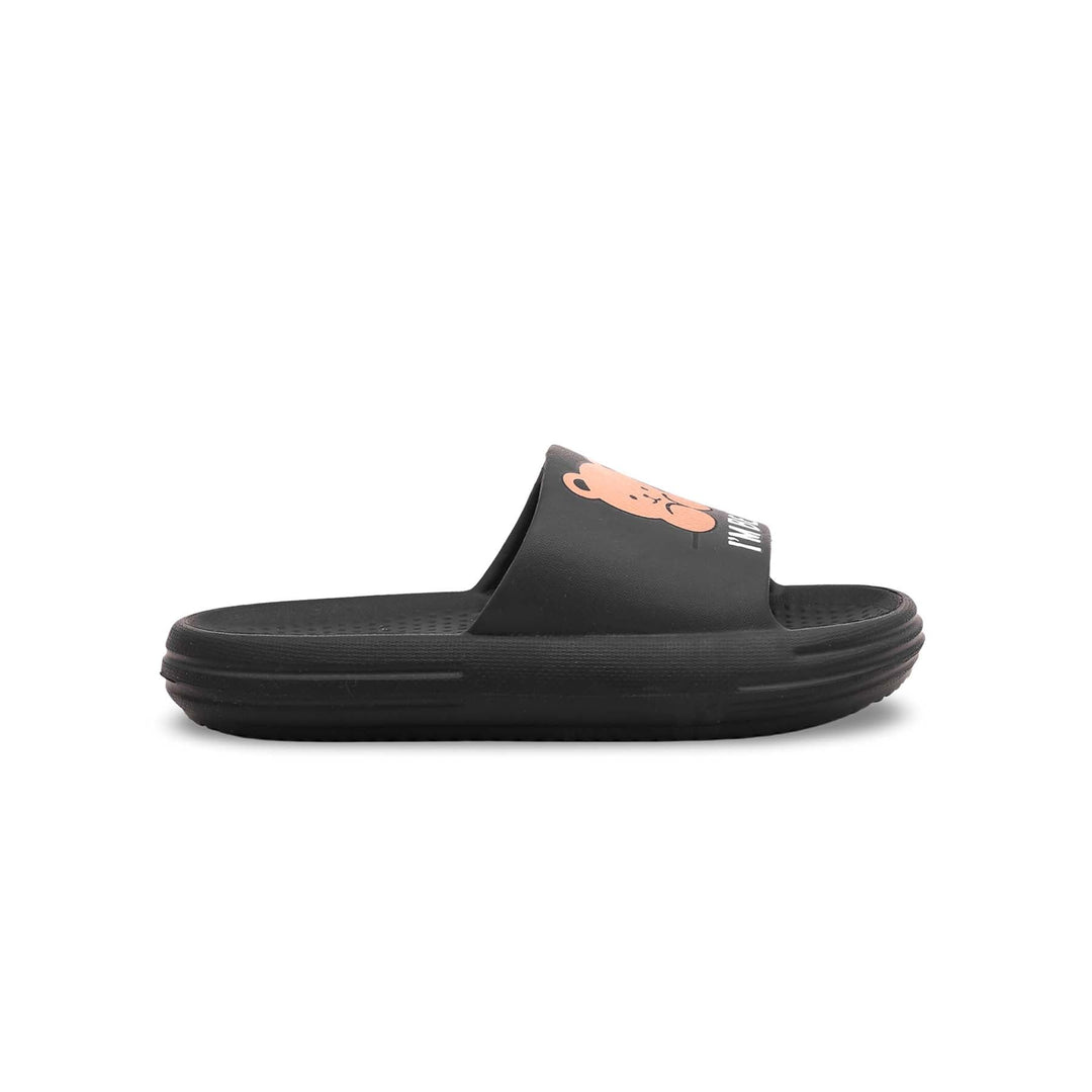 Girls Black Casual Flip Flop KD5380