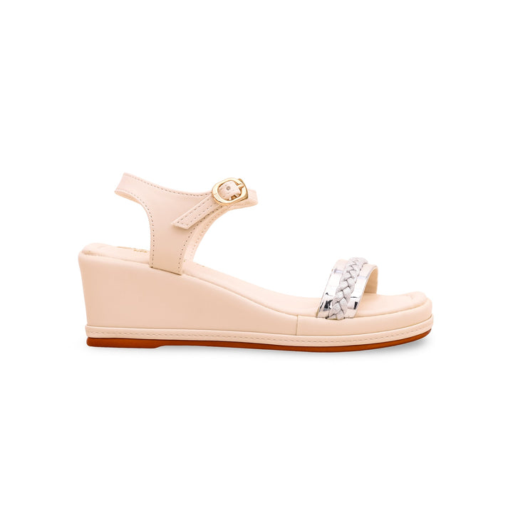 Girls Cream Formal Sandal KD7812