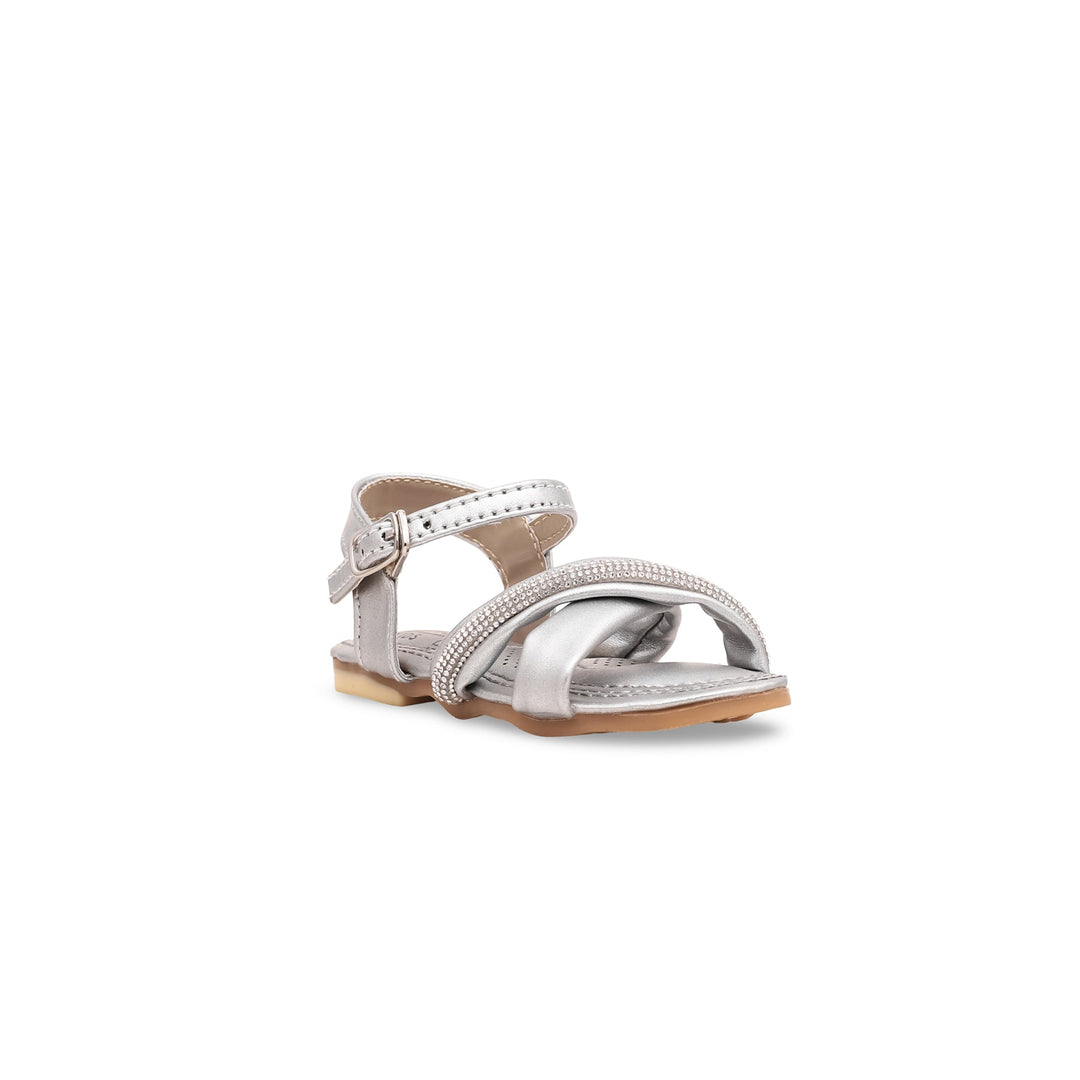 Girls Silver Formal Sandal KD7998