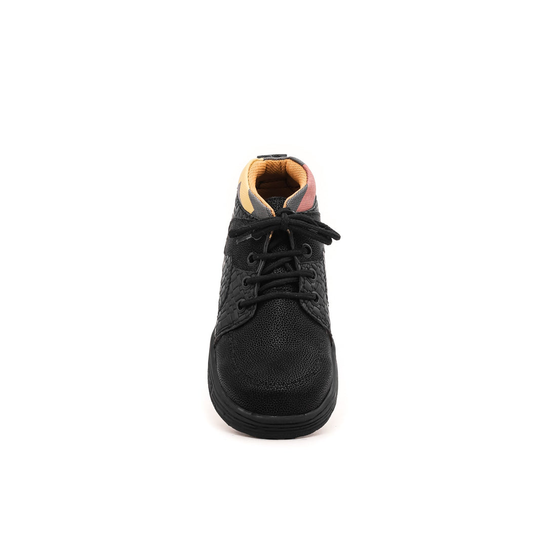 Boys Black Formal Moccasin KD8050