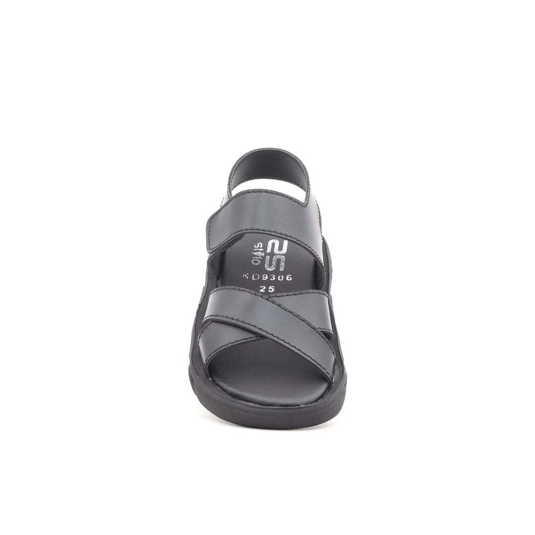 Boys Black Formal Sandal KD9306