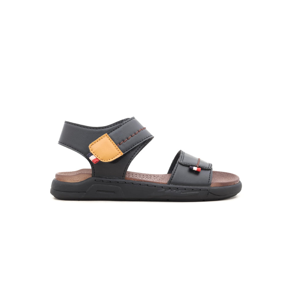 Boys Black Formal Sandal KD9395