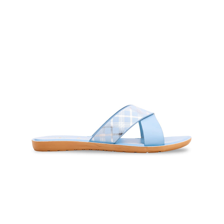 Girls Sky Blue Casual Slipper KD9597