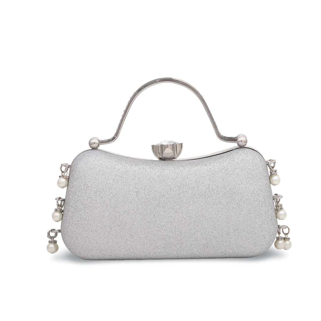 AB Silver Bridal Clutch P15064