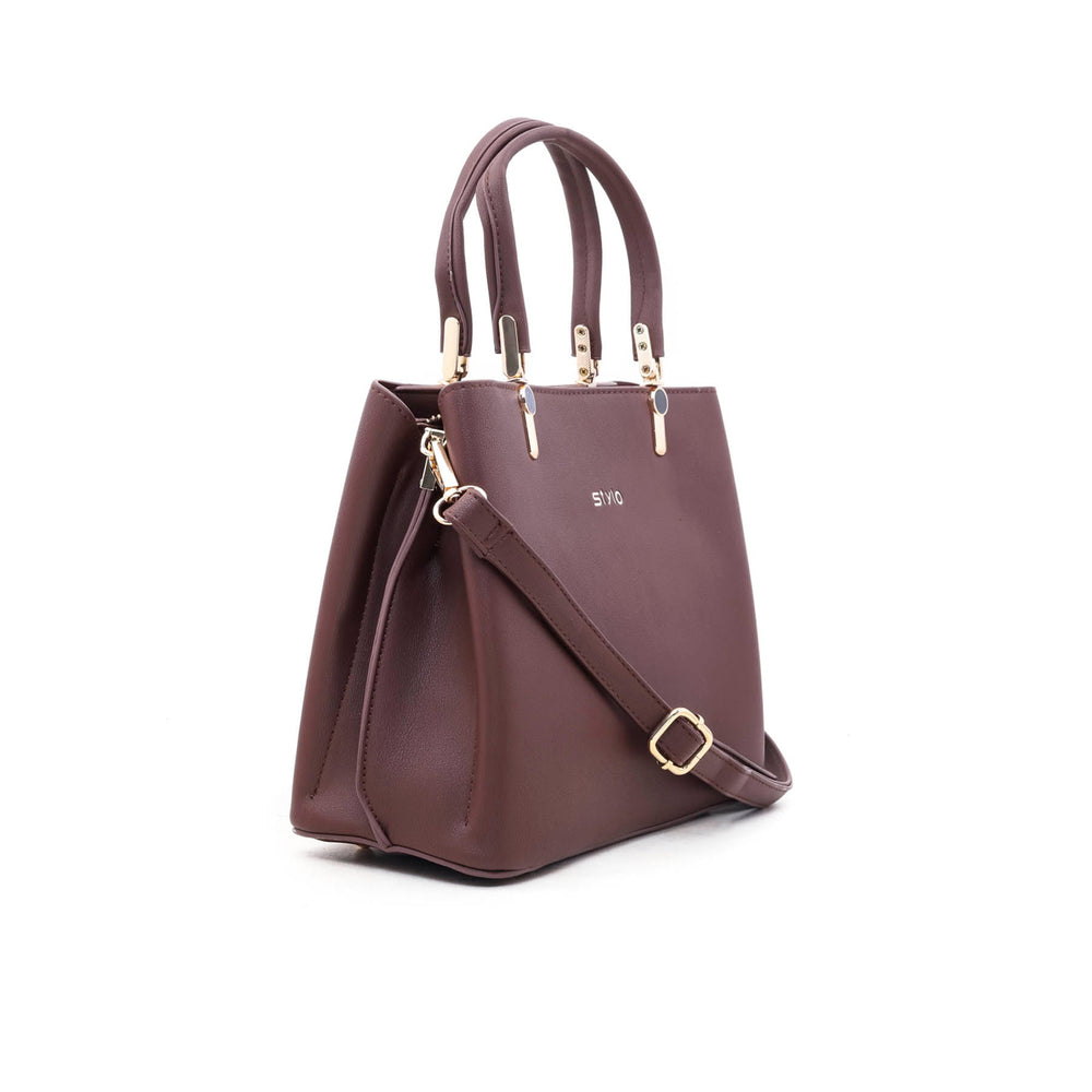 Coffee Formal Hand Bag P35248