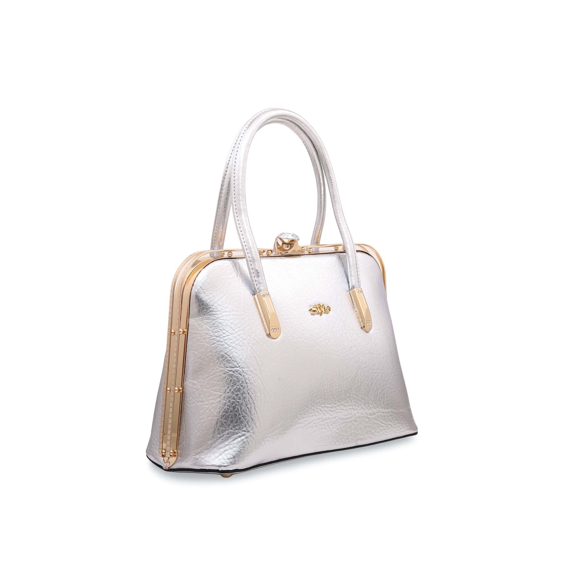 Silver Fancy Hand Bag P35839