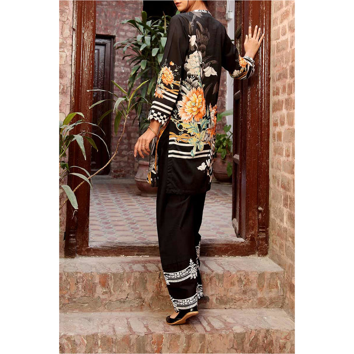 Unstitched Digital Printed Lawn Shirt PE1457