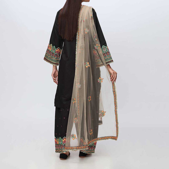 3PC- Embellished Khadi Net Suit PF3018