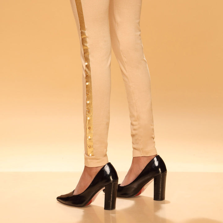 Golden Color Plain Tights PN2062