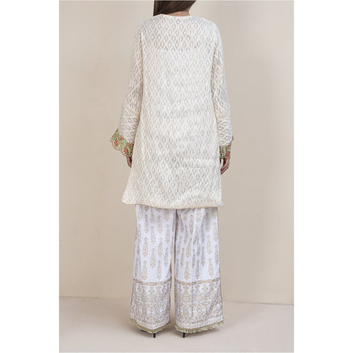 Embellished Net Zari Shirt PS1042