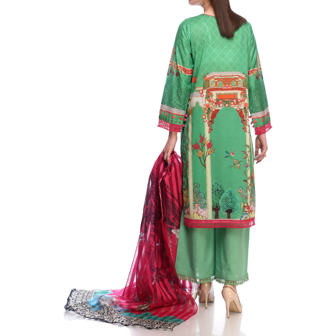 3PC- Digital Printed Lawn Suit PS2200