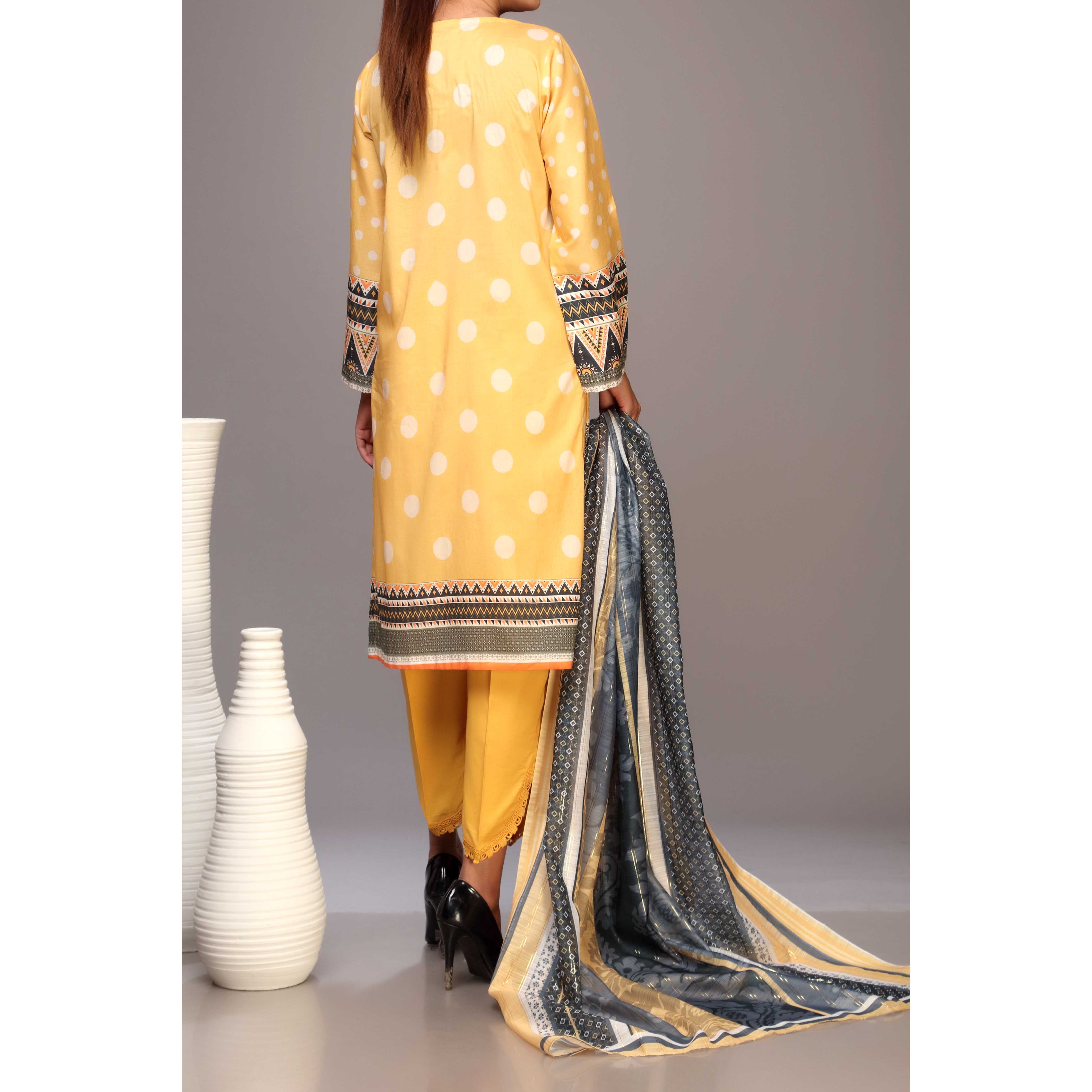 2PC- Unstitched Digital Printed Lawn Shirt With Dupatta PS2416