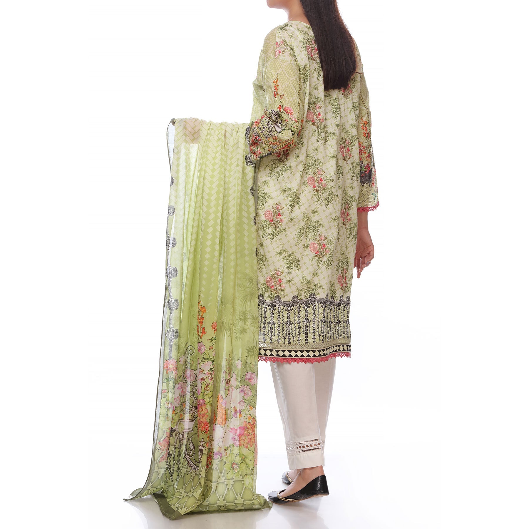 Digital Printed Lawn Shirt With Embroiderd Motif Front
Digital Printed Lawn Duppata