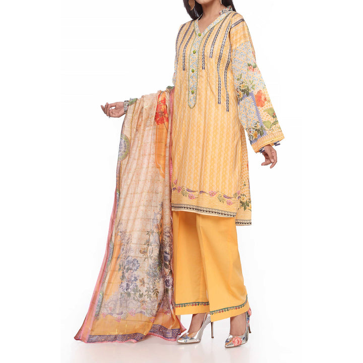 3PC- Digital Printed Lawn Suit PS2355