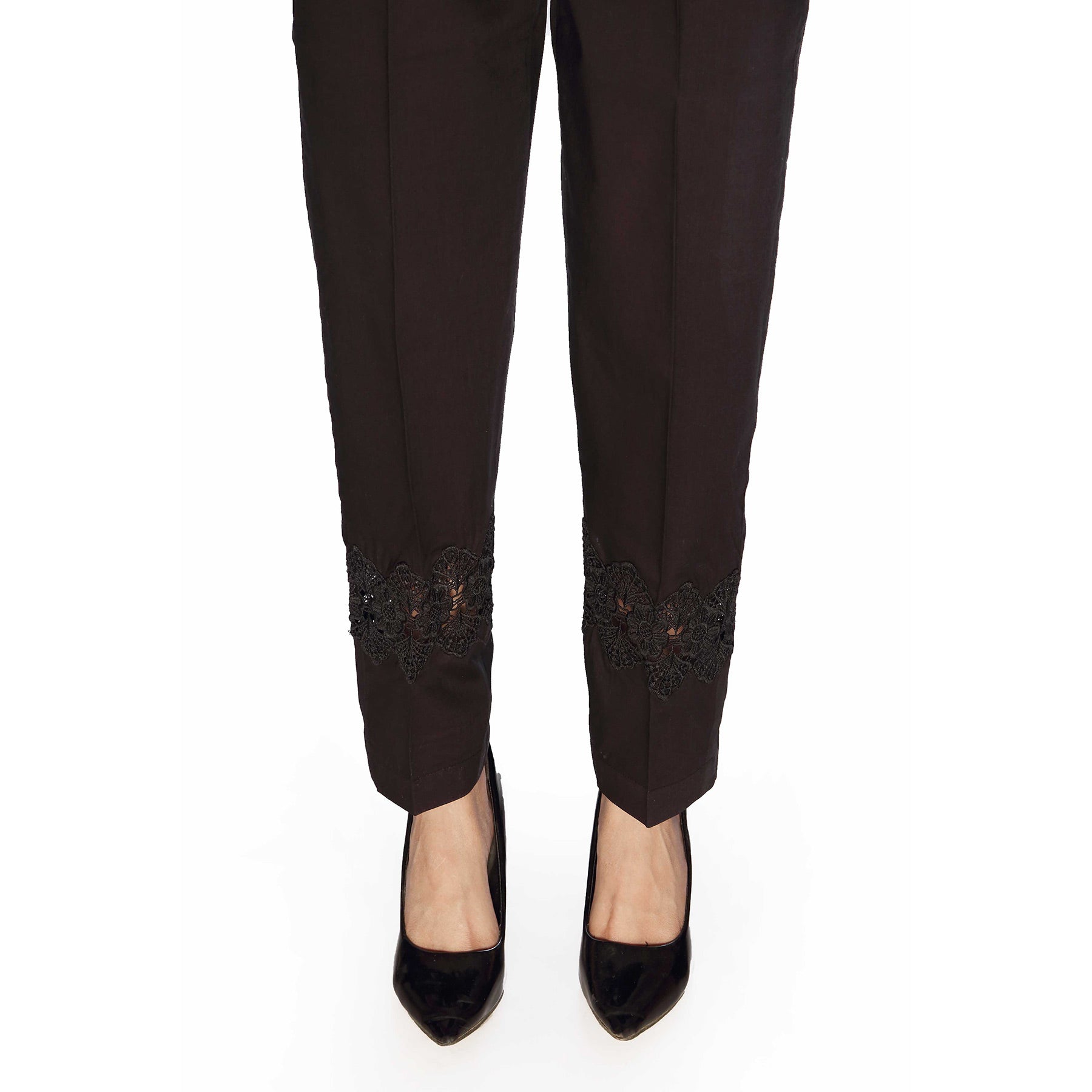 Slim Fit Embellished Cambric Trousers