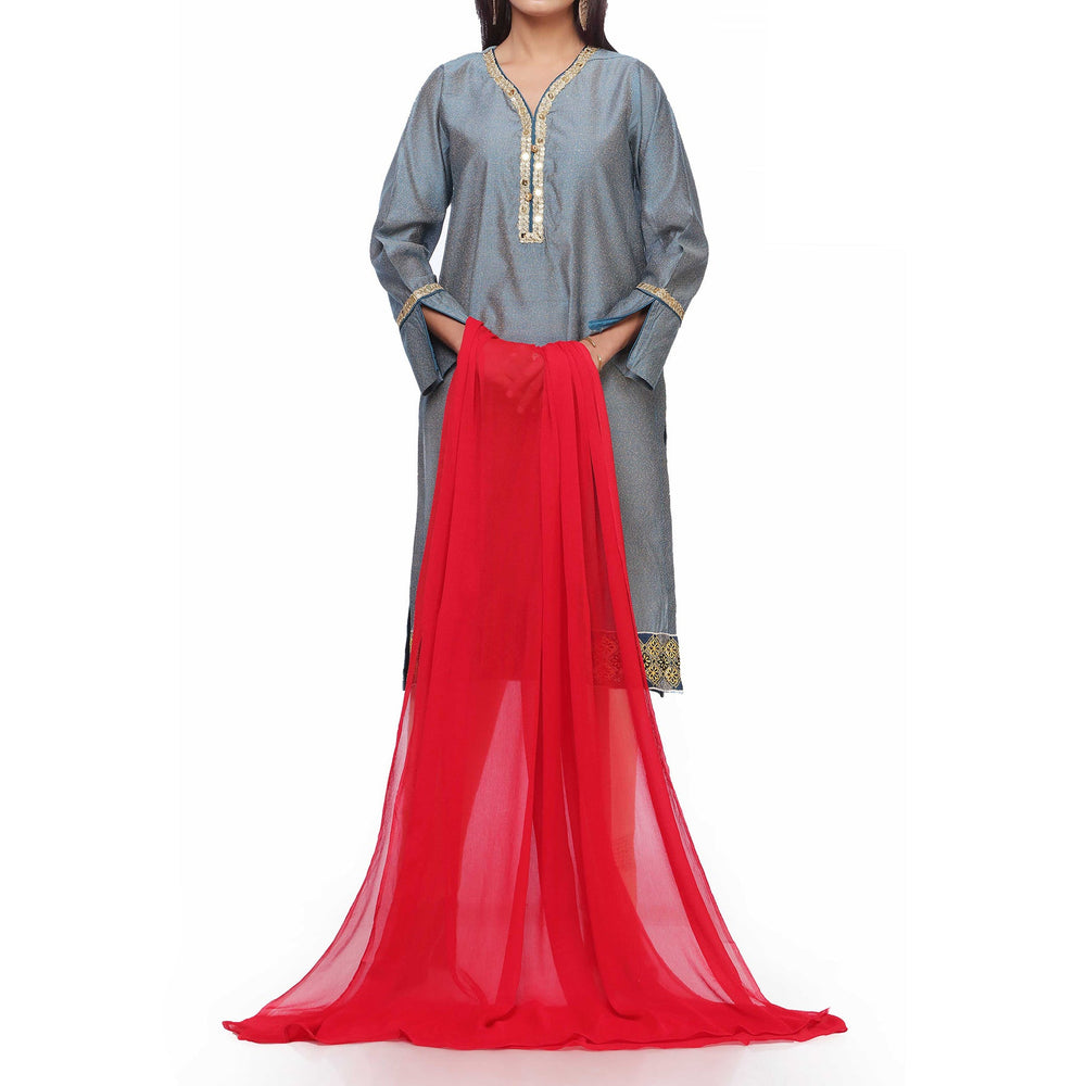 Plain Dyed Chiffon Dupatta