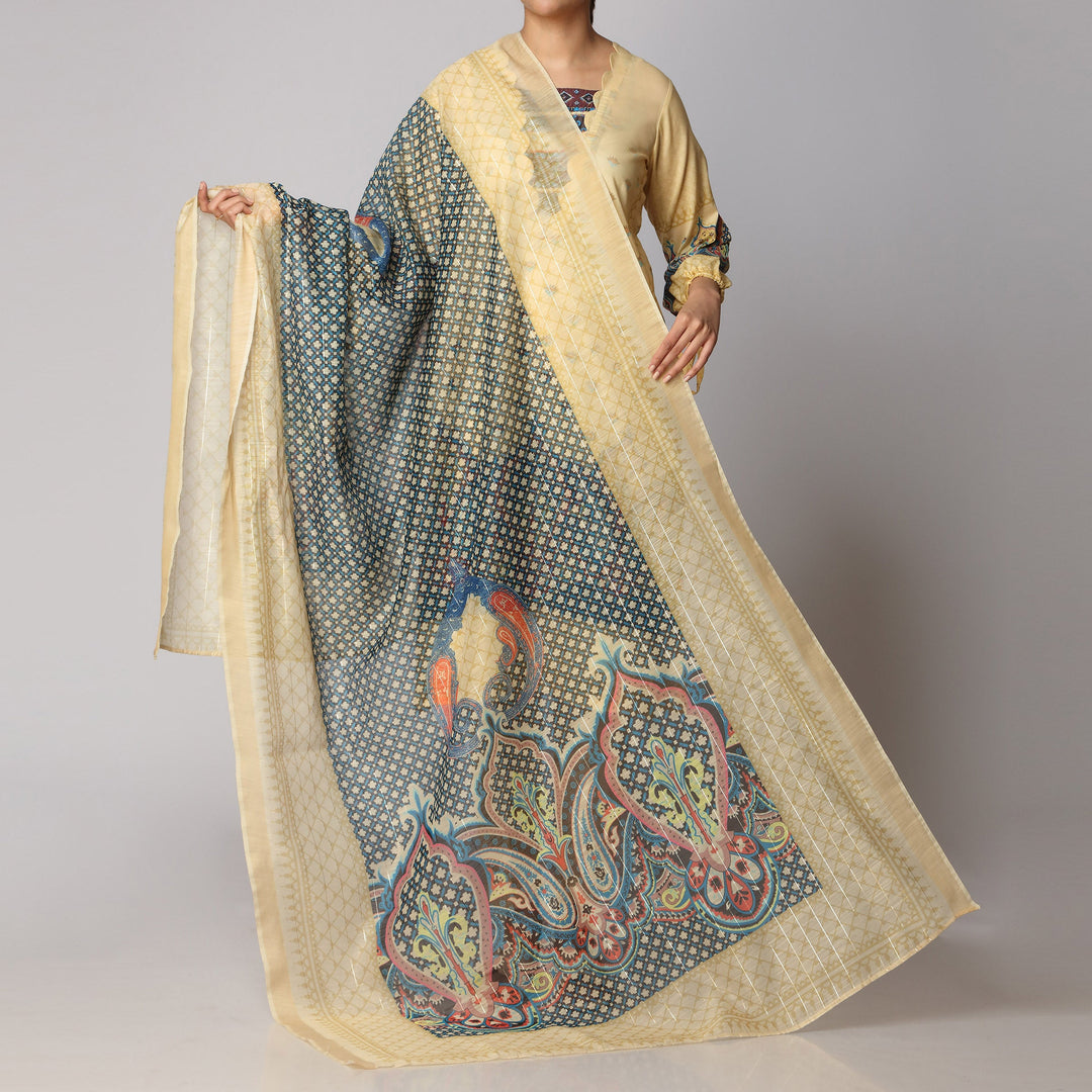 2PC- Digital Printed Lawn Shirt With Dupatta PS3162