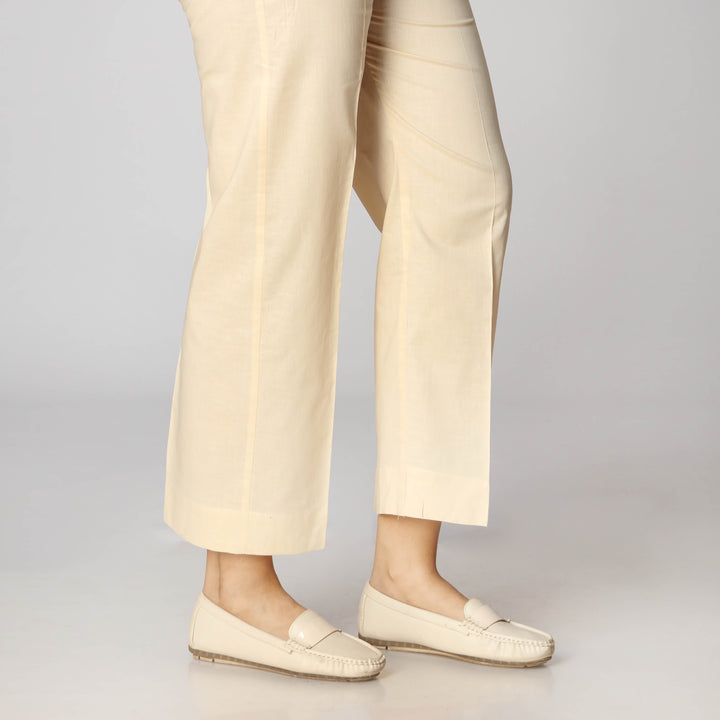 Beige Cambric Straight Fit Trouser PS3510