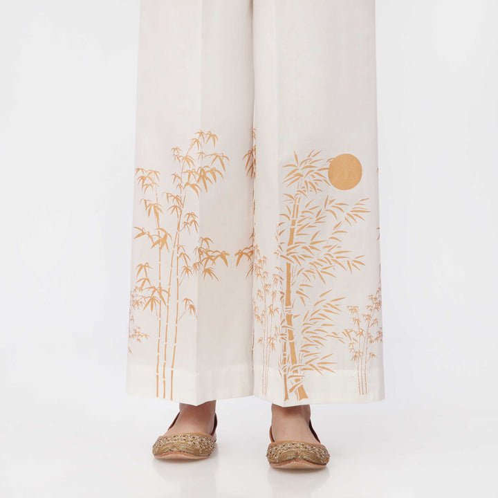 Golden Printed Cambric Straight Fit Trouser PS3556