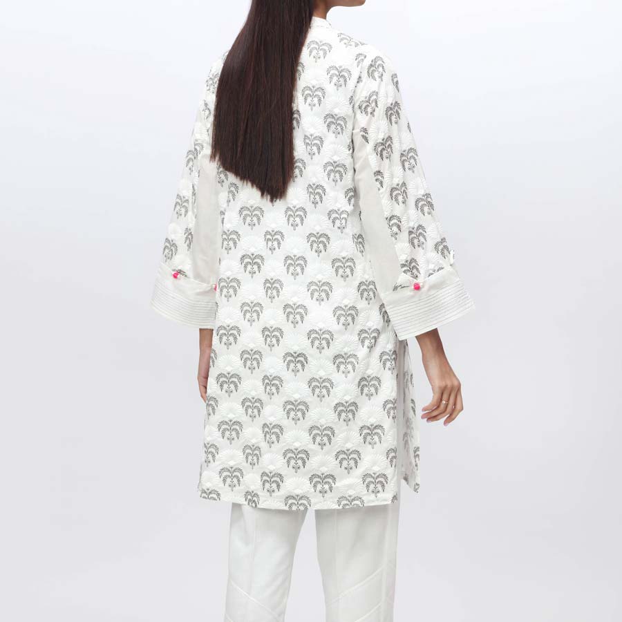 1PC- Puff & Paste Printed Cambric Shirt PS4005