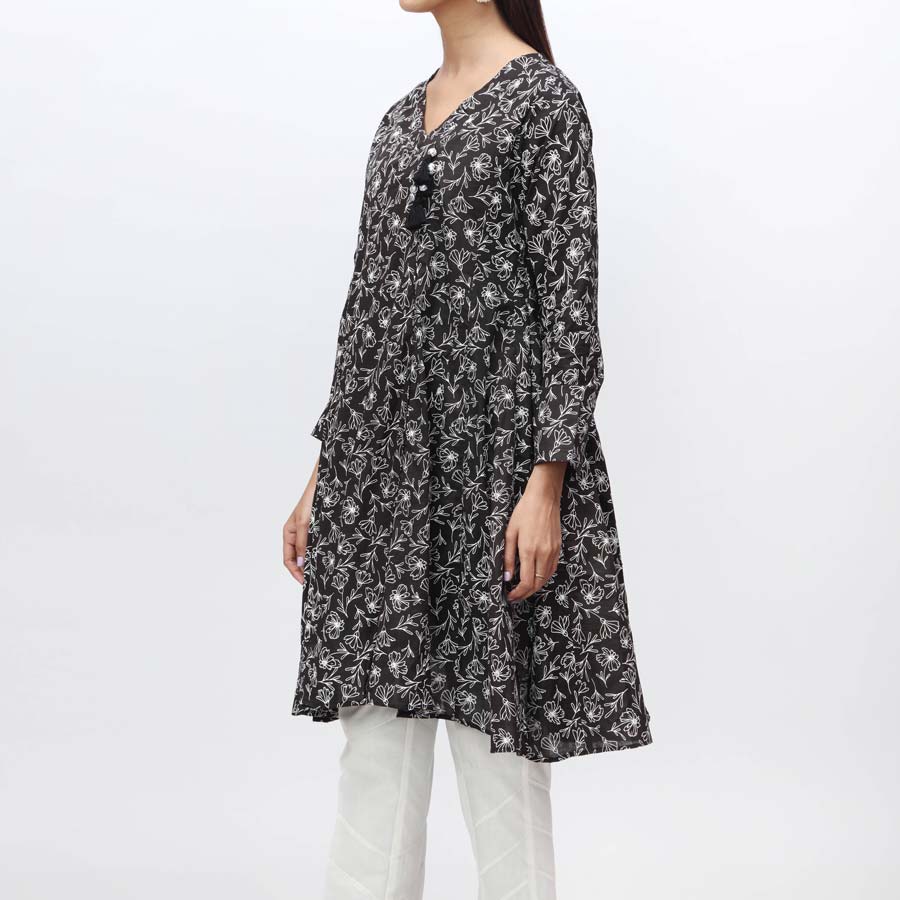 1PC- Puff Printed Cambric Shirt PS4013