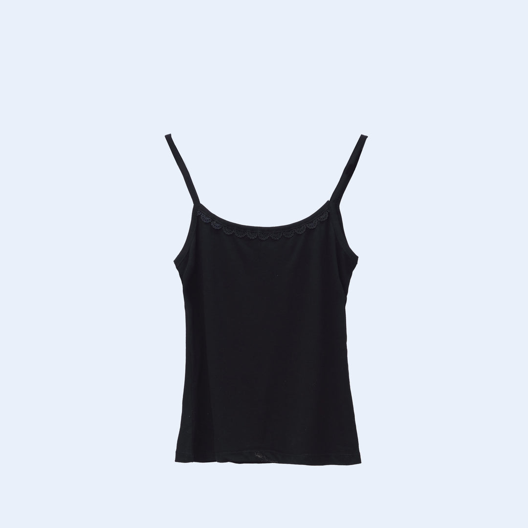 Black Laced Tank Top PS4020