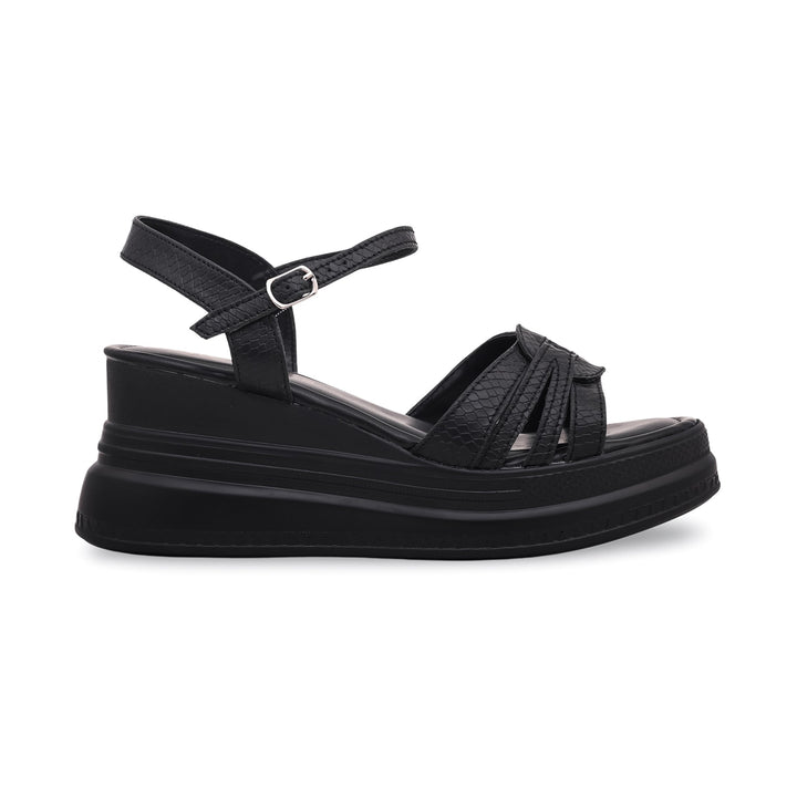 Black PU Sandals PU0157