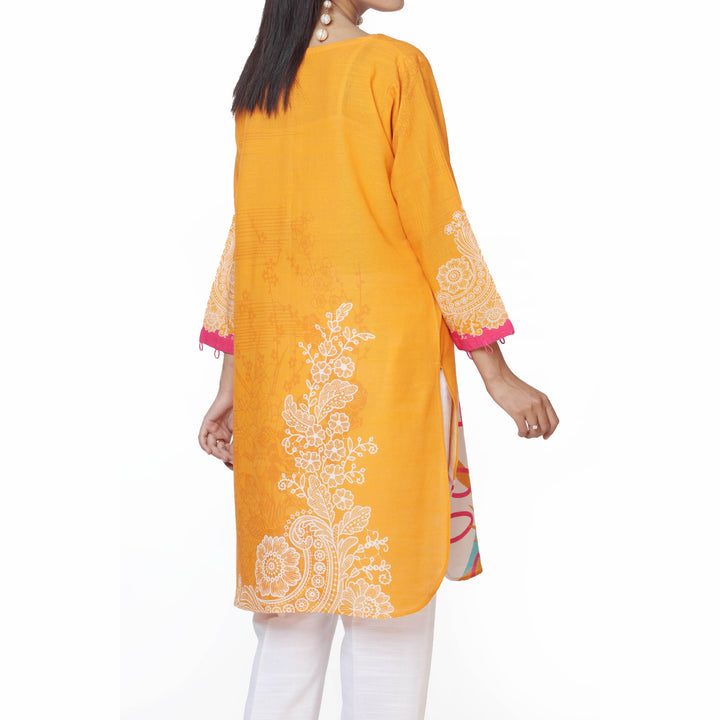 1PC- Digital Printed Khaddar Shirt PW2415