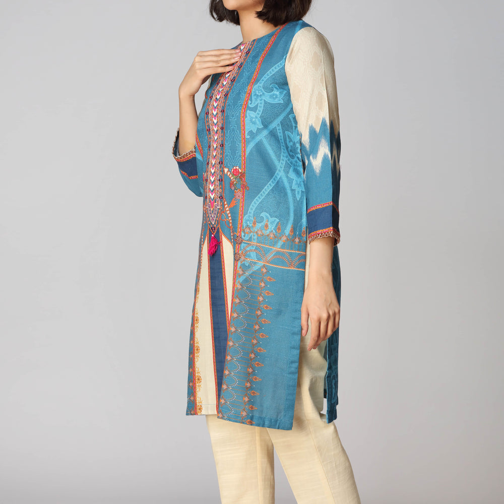 1PC- Khaddar Digital Printed  Shirt  PW2333