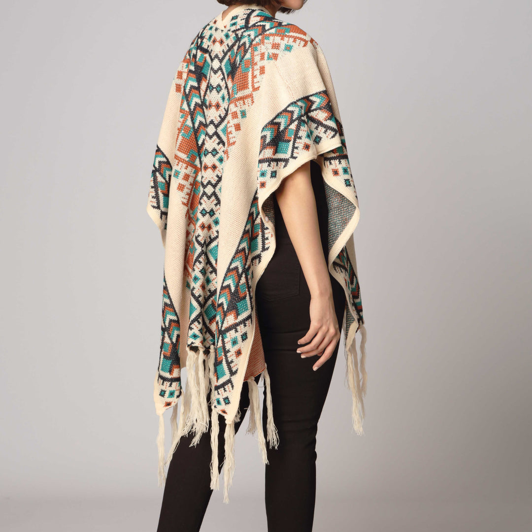 Beige Cape Shawl PW2801