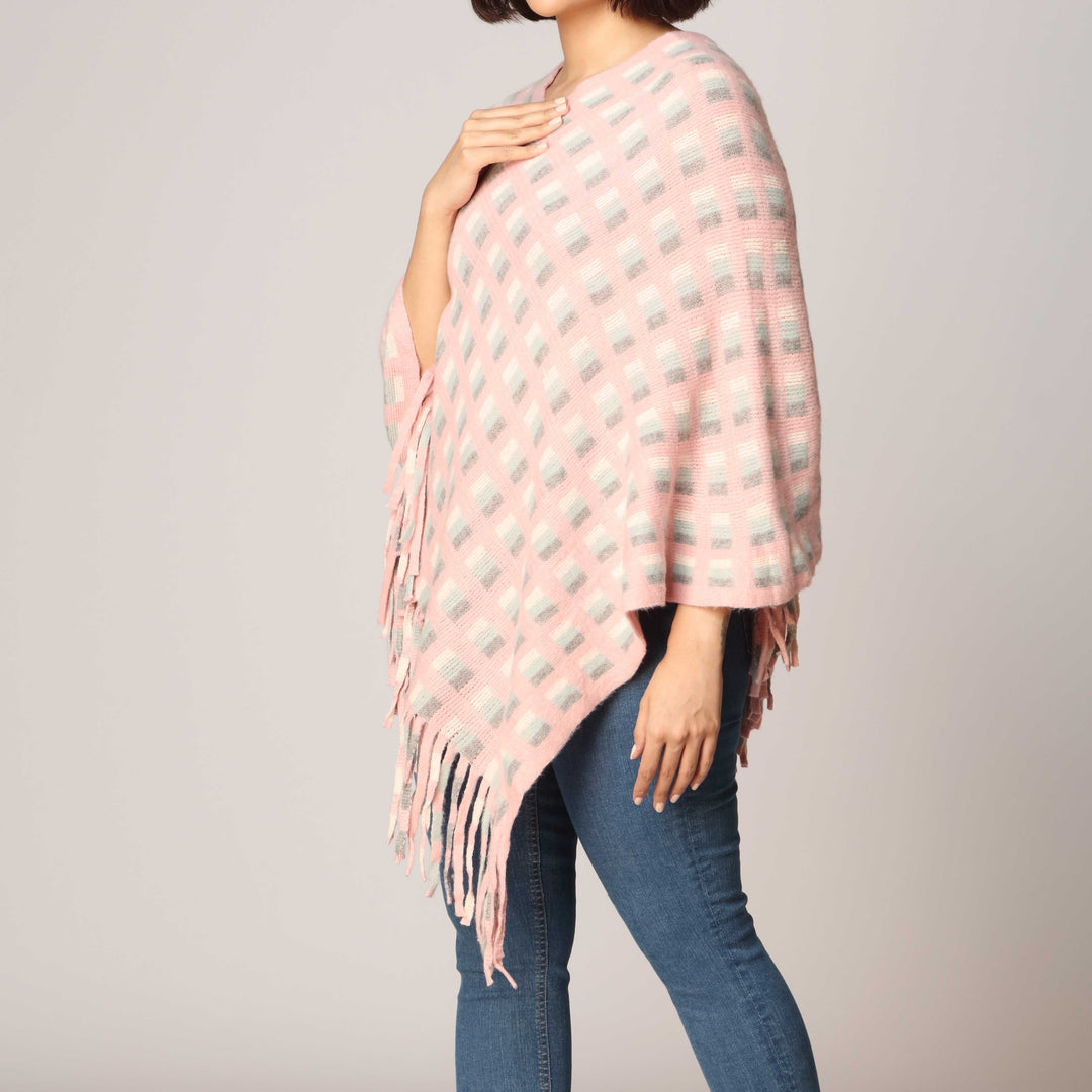 Pink Cape Shawl PW2803