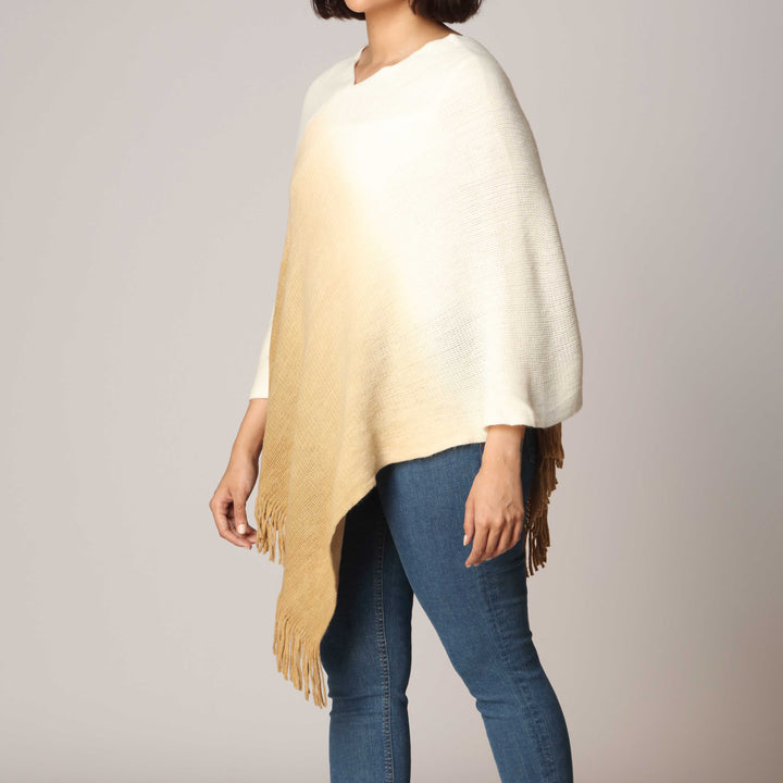 Beige Cape Shawl PW2805