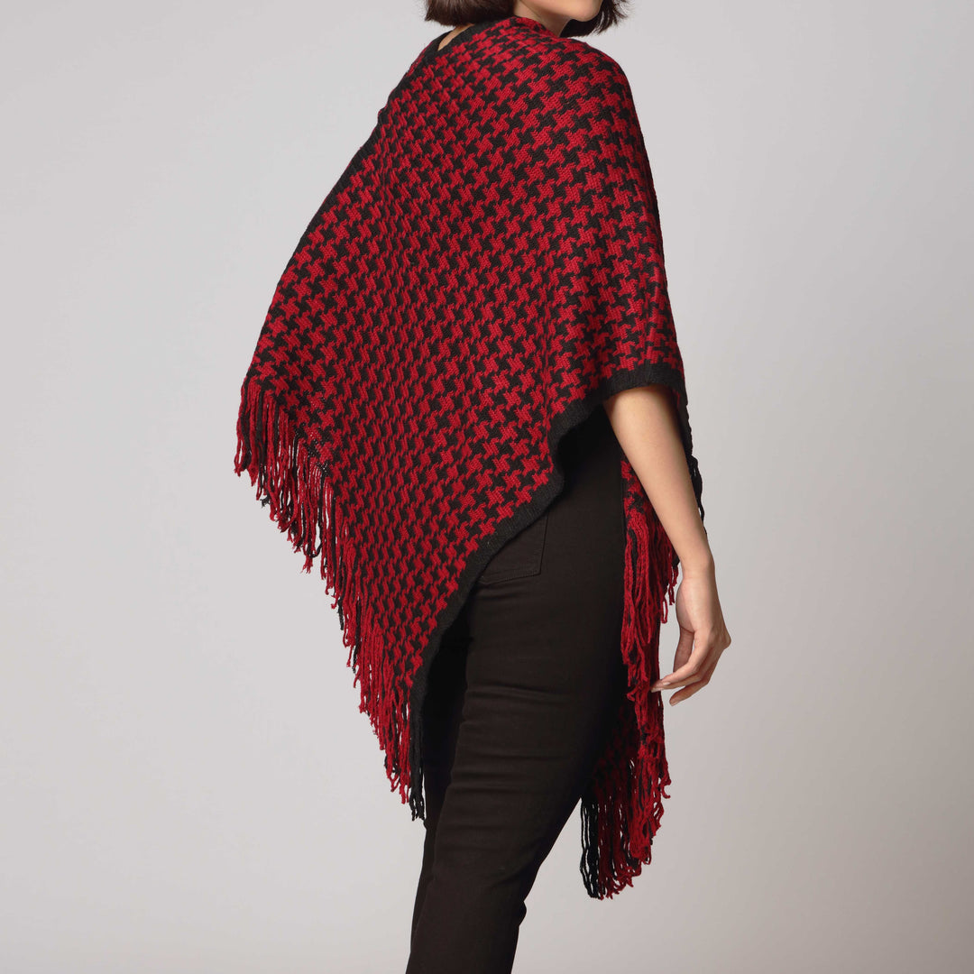 Maroon Cape Shawl PW2808