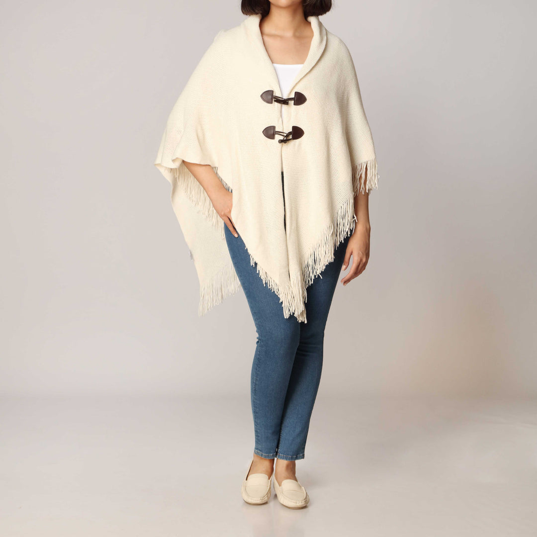 Beige Cape Shawl PW2809