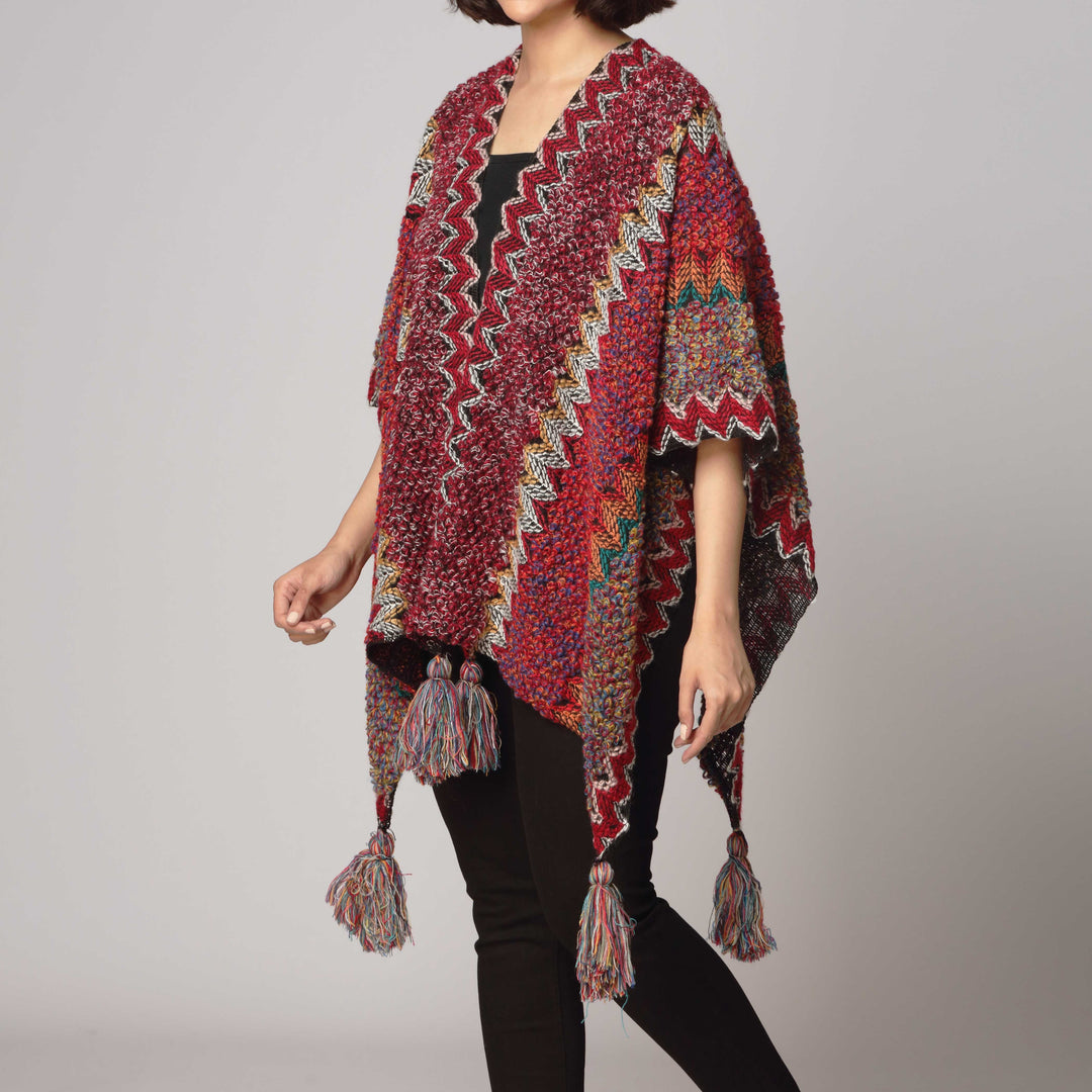 Red Cape Shawl PW2810